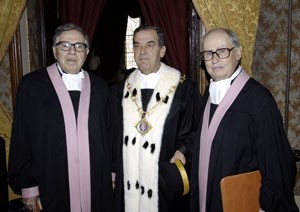 I fratelli Taviani insieme al Rettore
