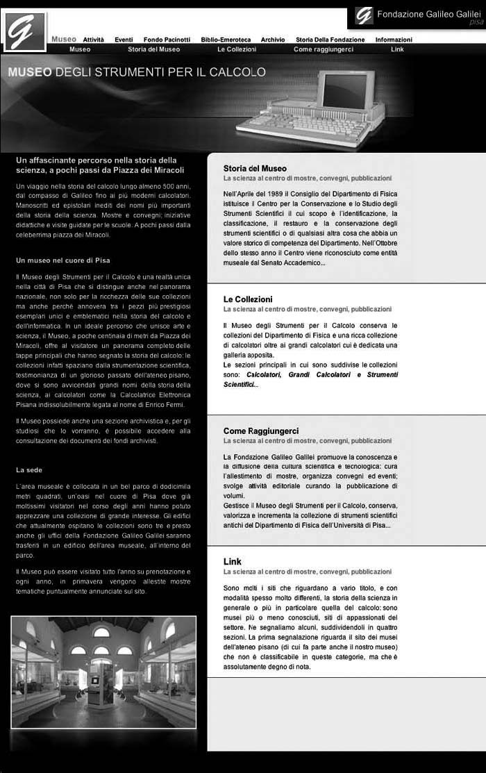 pagina del sito